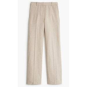 J.Crew Factory Remy Linen Blend High-Rise Wide-Leg Pants NWT Size 14